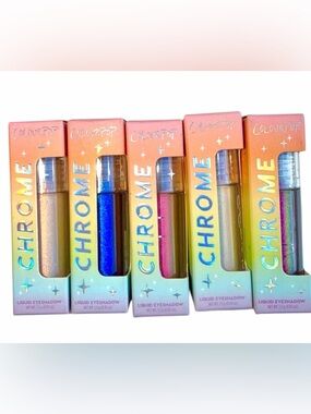 ColourPop Chrome Liquid Eyeshadow Bundle x 5